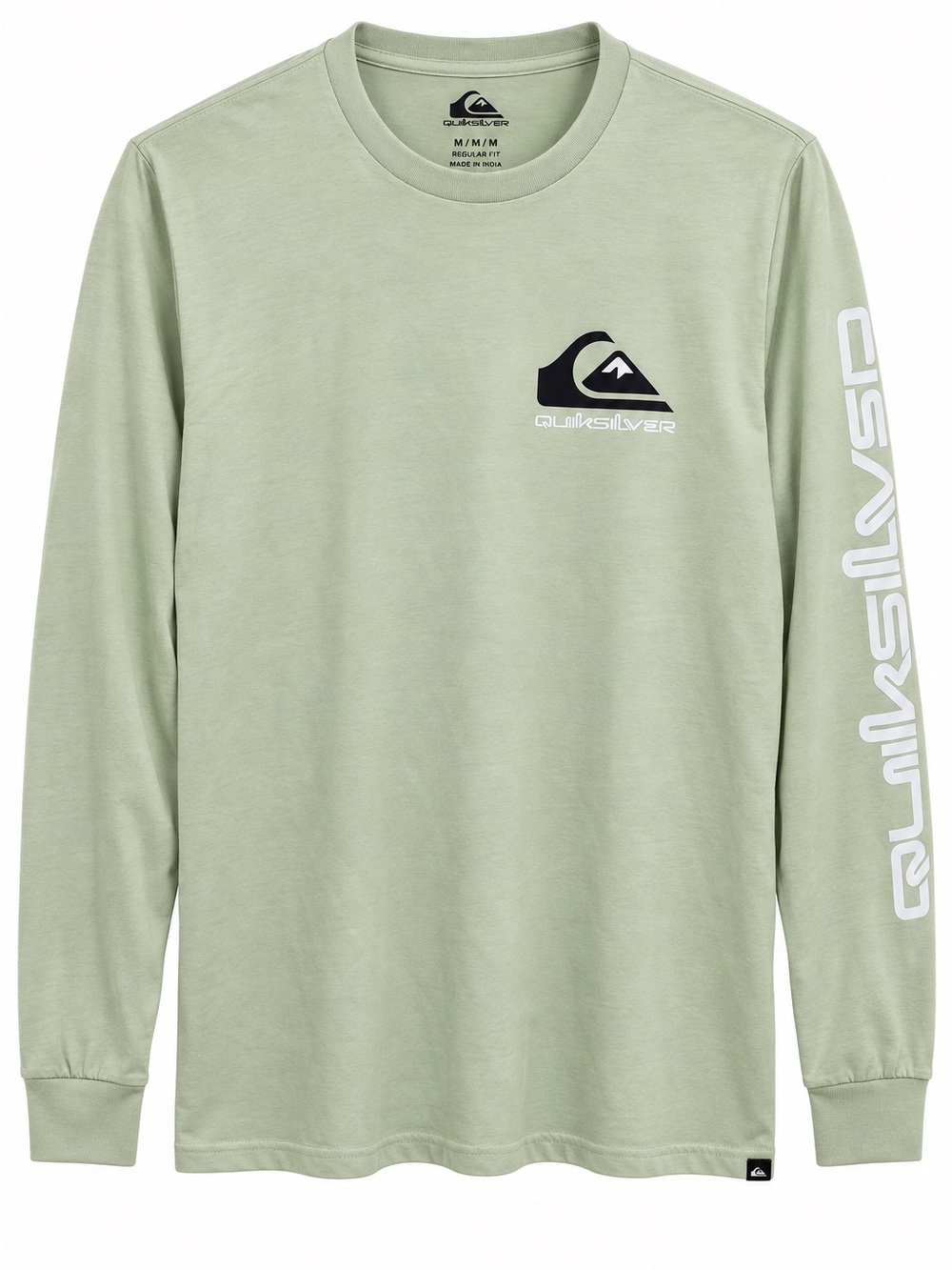 NWT Quiksilver Comp Logo Long Sleeve T-Shirt Desert Sage Men’s M
